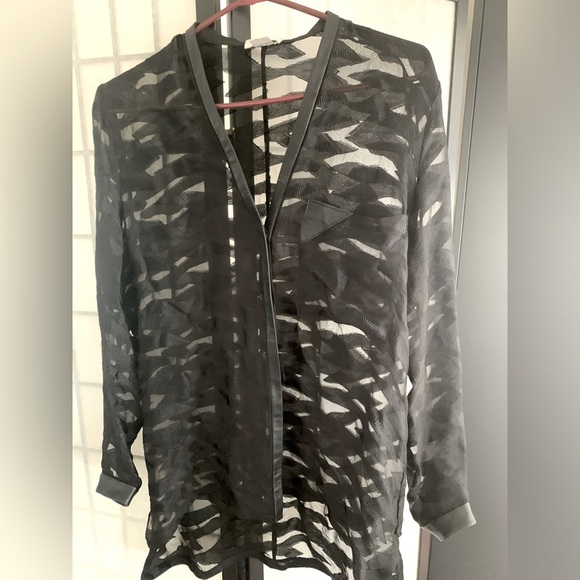 Helmet Lang Blouse Size Large - Picture 2 of 4